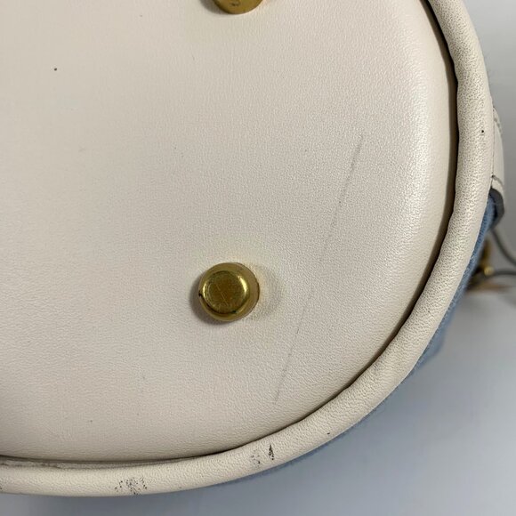 COACH Field In Signature Jacquard Chambray C4693 2 Way Bucket Shoulder Bag - Picture 12 of 14